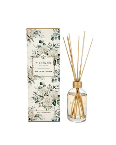 Wick2Wware Diffuser 200ml-Wht Rose&Jasmine