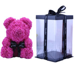 rose bear in gift box