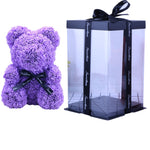 rose bear in gift box