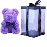 rose bear in gift box