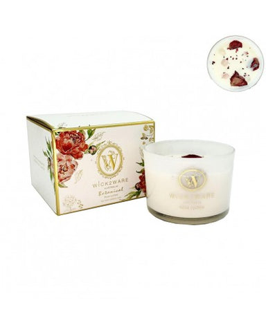 wick2ware Candle SOY Jar320g Rose Lychee