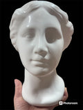 flower pot Vase Statues 14x17x21.5cm White lady head