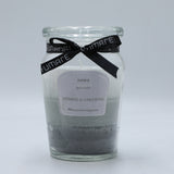 40 Hours Scented Candle Glass Jar With Lid Cup Candles - Dimensions:  8cm x 12cm approx