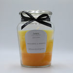 60 Hours Scented Candle Glass Jar With Lid Cup Candles - Dimensions:  10cm x 14.5cm approx