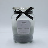 60 Hours Scented Candle Glass Jar With Lid Cup Candles - Dimensions:  10cm x 14.5cm approx