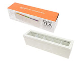 WOOD TEA BOX 5 COMPART 3 COLORS AVAILABLE