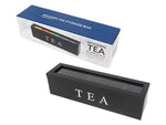 WOOD TEA BOX 5 COMPART 3 COLORS AVAILABLE