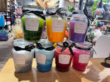 40 Hours Scented Candle Glass Jar With Lid Cup Candles - Dimensions:  8cm x 12cm approx