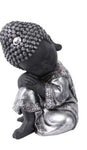 22CM SILVER CUTE SITTING BUDDHA 3 DIFFERENT AVAILABLE