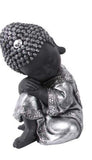 22CM SILVER CUTE SITTING BUDDHA 3 DIFFERENT AVAILABLE