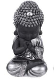 22CM SILVER CUTE SITTING BUDDHA 3 DIFFERENT AVAILABLE