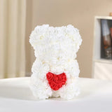 rose bear in gift box