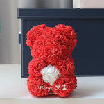 rose bear in gift box