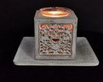 15CM DECOR HEART FILIGREE TEALIGHT HOLDER IN GIFT BOX