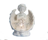 13CM KNEELING CHERUB TEALIGHT CANDLE HOLDER 3 DESIGNS AVAILABLE