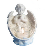 13CM KNEELING CHERUB TEALIGHT CANDLE HOLDER 3 DESIGNS AVAILABLE