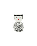 POT GIRL -BLACK N WHT10X8.5X15.6CM