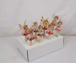 23CM FAIRY ON MUSHROOM GARDEN STAKE 4 DESIGNS AVAILABLE