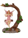 14CM FAIRY ON TREE SWING 2 COLORS AVAILABLE