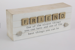 20CM FRIEND WORDING BLOCK