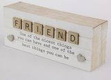 20CM FRIEND WORDING BLOCK