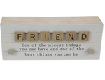 20CM FRIEND WORDING BLOCK