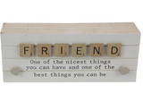 20CM FRIEND WORDING BLOCK