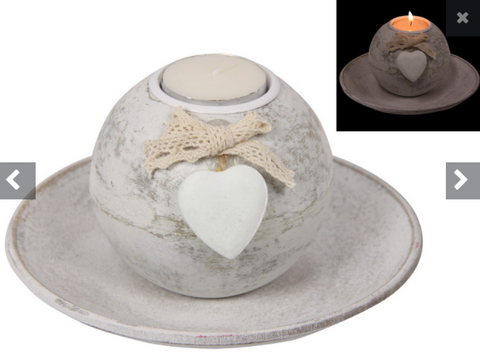 16CM DÉCOR CANDLE TEALIGHT HOLDER (GIFT BOX)