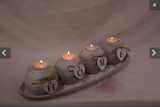 39X14CM MDF HOME CANDLE HOLDER IN GIFT BOX