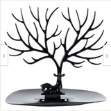 Plastic Deer Jewellery stand in black and white two colours