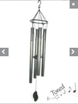 85CM SILVER CLASSIC TUNED 4 TUBES WIND CHIME "NATURES MELODY"