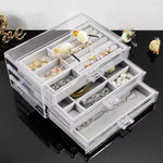 Clear Jewellery Box with Organizer - Jewelleries are not included