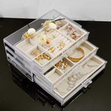 Clear Jewellery Box with Organizer - Jewelleries are not included