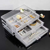 Clear Jewellery Box with Organizer - Jewelleries are not included