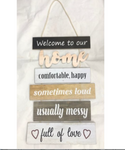 Home Saying Wooden Plaque